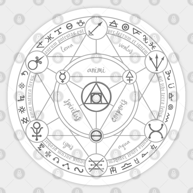Alchemy Circle Sticker by Mandra